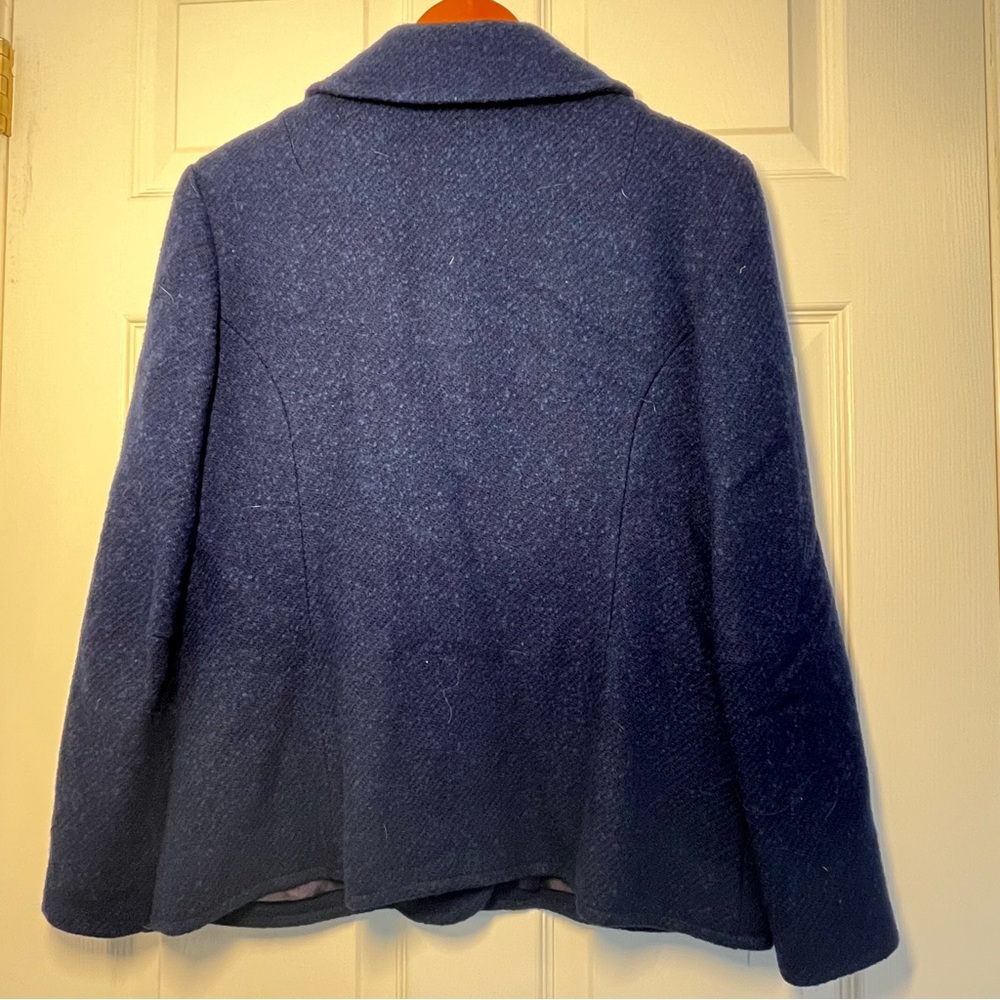 Pendleton Vintage Wool Blue Button-Up Blazer - image 4